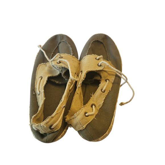 SPERRY // Dark Green and Tan // Loafers // Flats - Picture 3 of 4